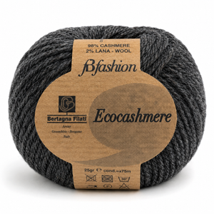Lana ECOCASHMERE - Bertagna Filati - Colore: 130 - GRIGIO SCURO - by LacariaRicami.Store