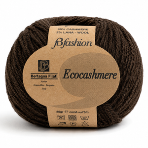 Lana ECOCASHMERE - Bertagna Filati - Colore: 220 - TESTA DI MORO - by LacariaRicami.Store