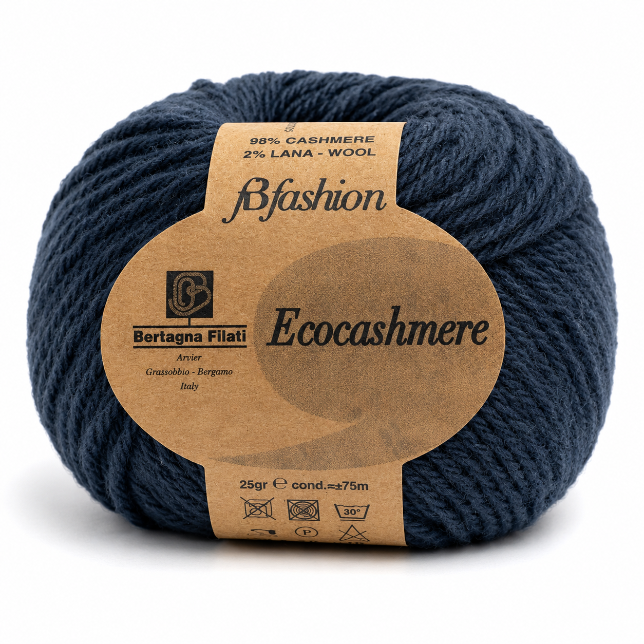 Lana ECOCASHMERE - Bertagna Filati - Colore: 310 - AVIO - by LacariaRicami.Store