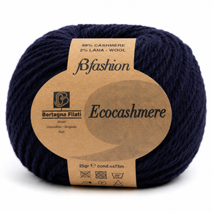 Lana ECOCASHMERE - Bertagna Filati - Colore: 320 - BLU - by LacariaRicami.Store