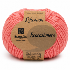 Lana ECOCASHMERE - Bertagna Filati - Colore: 332 - ROSA PESCA - by LacariaRicami.Store