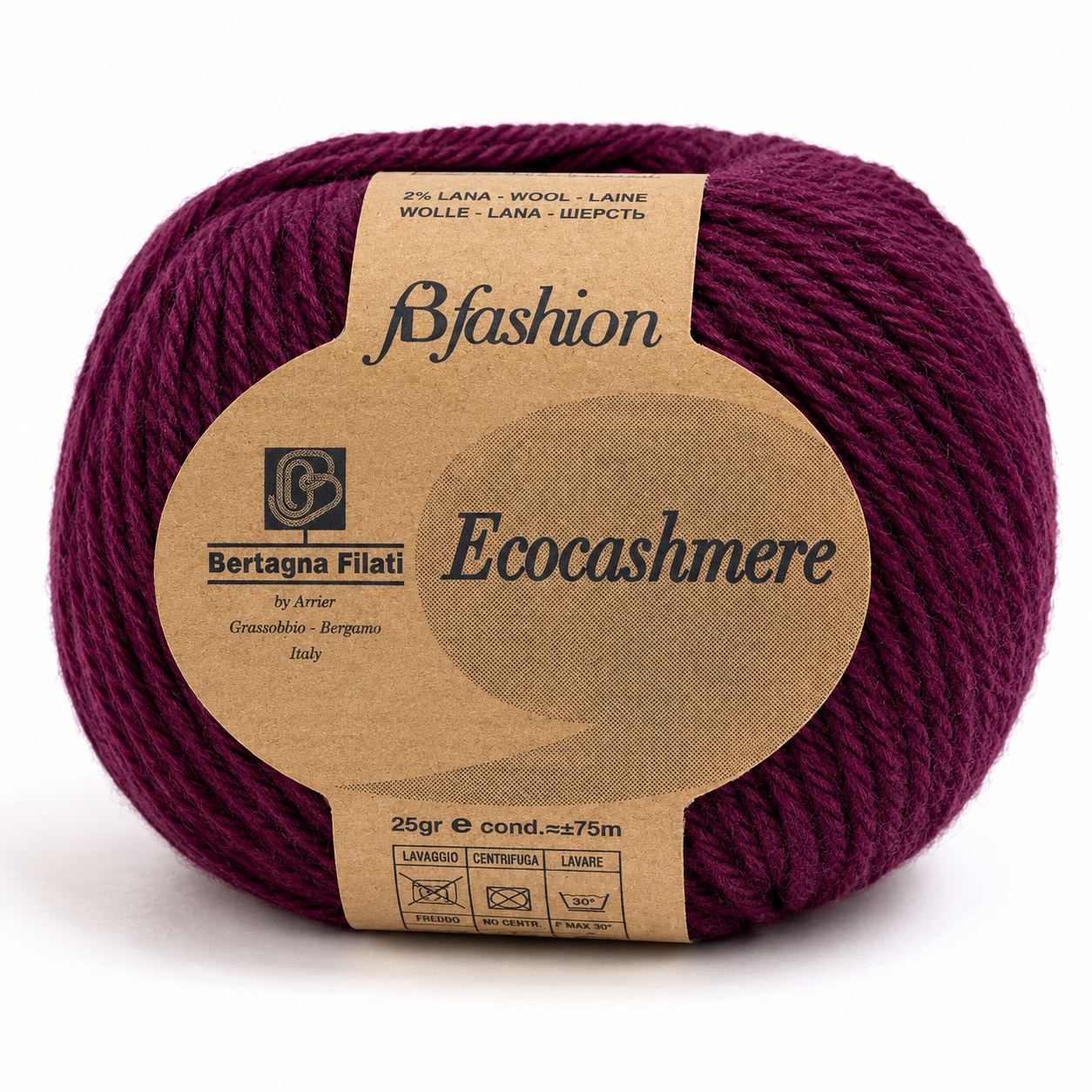 Lana ECOCASHMERE - Bertagna Filati - Colore: 435 - ROSA ANTICO - by LacariaRicami.Store