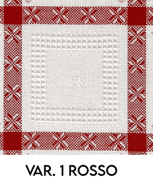 Tovagliato CRYSTAL ROSSO - F.lli Graziano - - LacariaRicami.Store