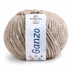 Cotone-Lana GANZO - Bertagna Filati - Colore: 73 - BEIGE DEGRADÈ - by LacariaRicami.Store