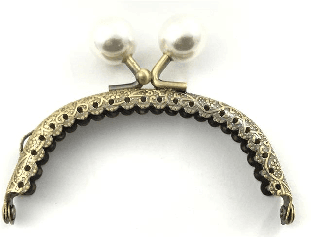 CLIK CLAK PERLA BRONZO 8,5 CM - - LacariaRicami.Store