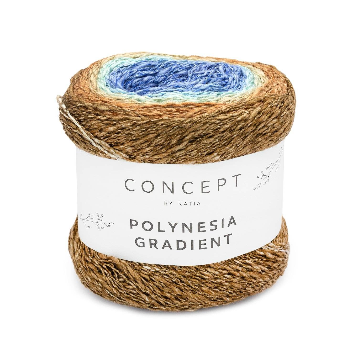 Cotone-Lino-Viscosa POLYNESIA GRADIENT - Katia - - LacariaRicami.Store