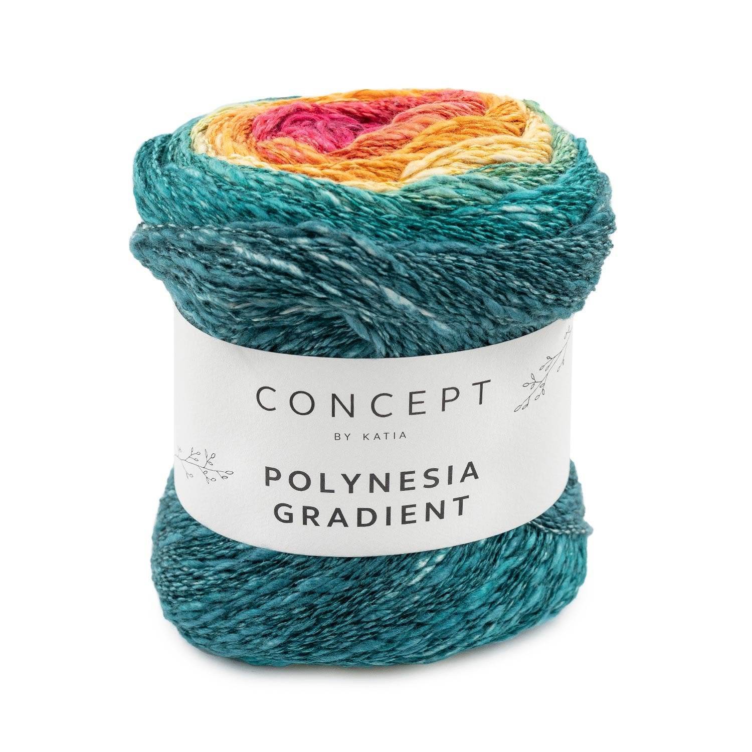 Cotone-Lino-Viscosa POLYNESIA GRADIENT - Katia - - LacariaRicami.Store