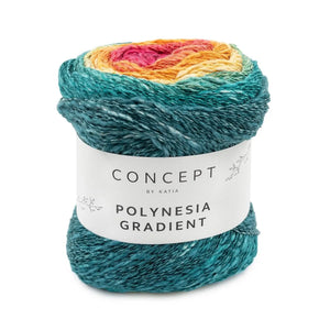 Cotone-Lino-Viscosa POLYNESIA GRADIENT - Katia - - LacariaRicami.Store