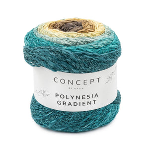 Cotone-Lino-Viscosa POLYNESIA GRADIENT - Katia - - LacariaRicami.Store