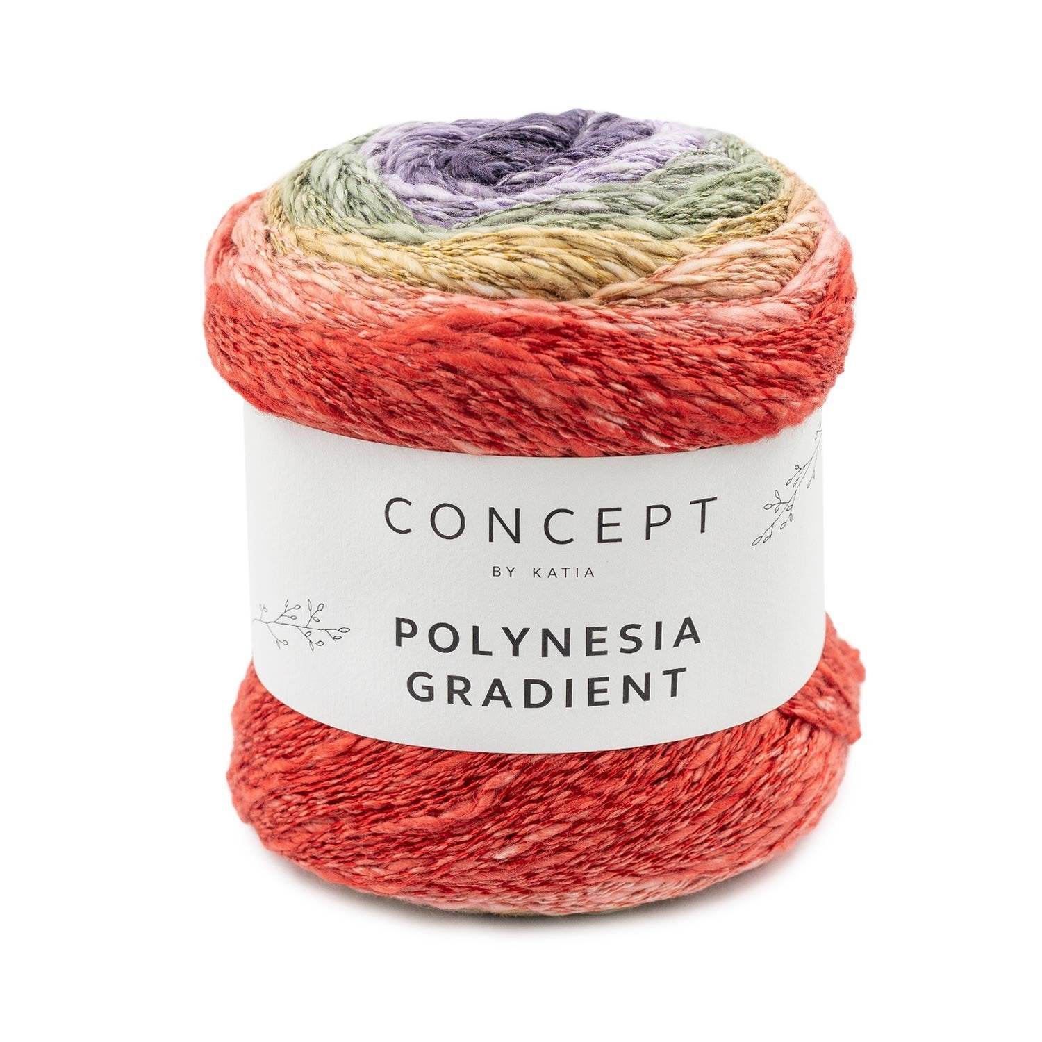 Cotone-Lino-Viscosa POLYNESIA GRADIENT - Katia - - LacariaRicami.Store