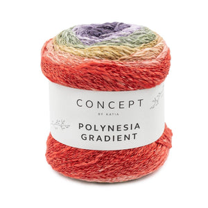 Cotone-Lino-Viscosa POLYNESIA GRADIENT - Katia - - LacariaRicami.Store
