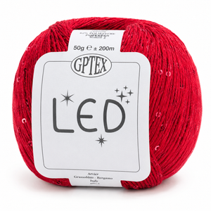 Cotone LED - GPTEX - Colore: 57 - ROSSO - by LacariaRicami.Store
