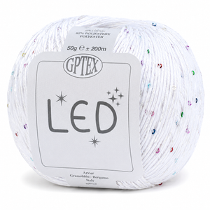 Cotone LED - GPTEX - Colore: 65 - BIANCO - by LacariaRicami.Store