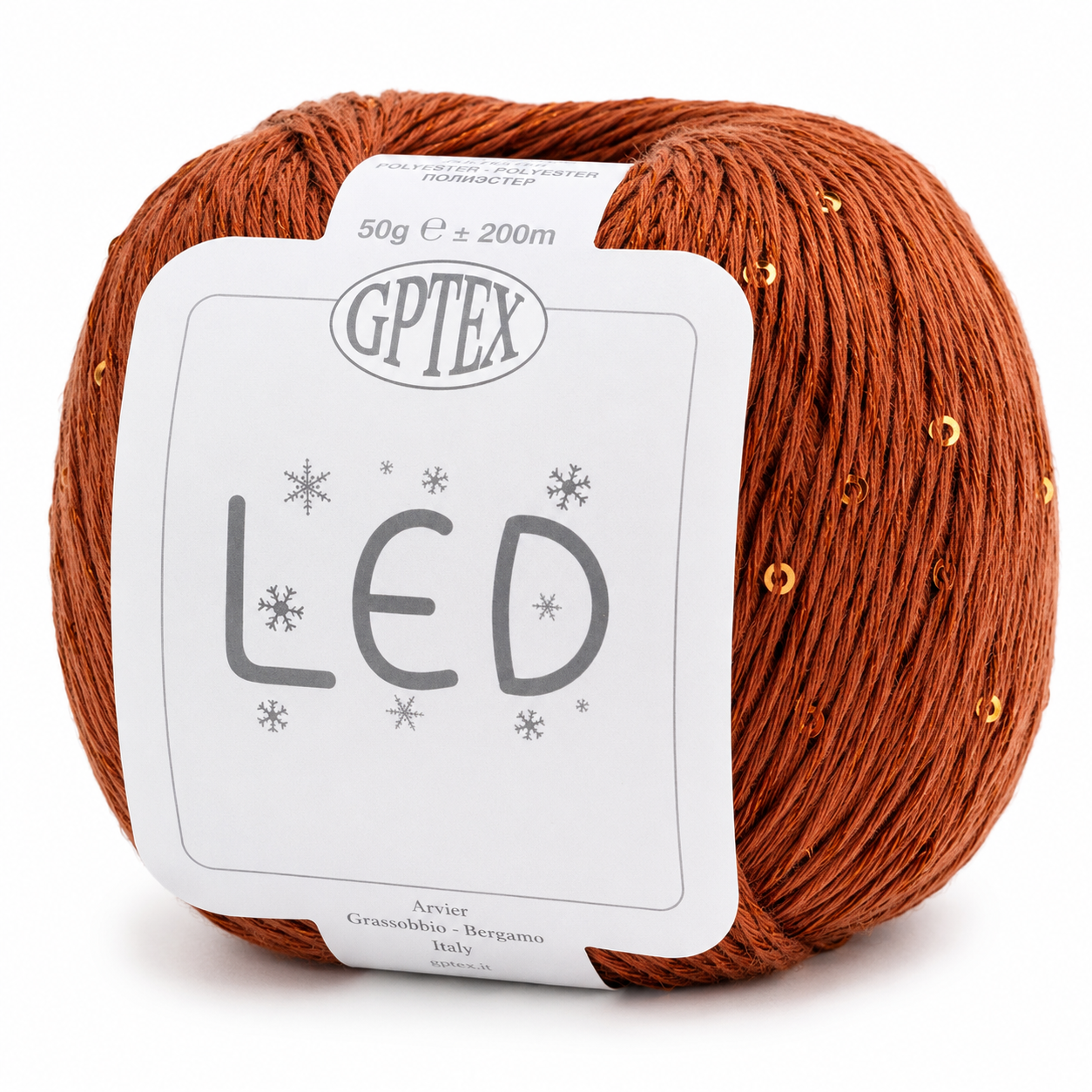 Cotone LED - GPTEX - Colore: 74 - MARRONCINO - by LacariaRicami.Store