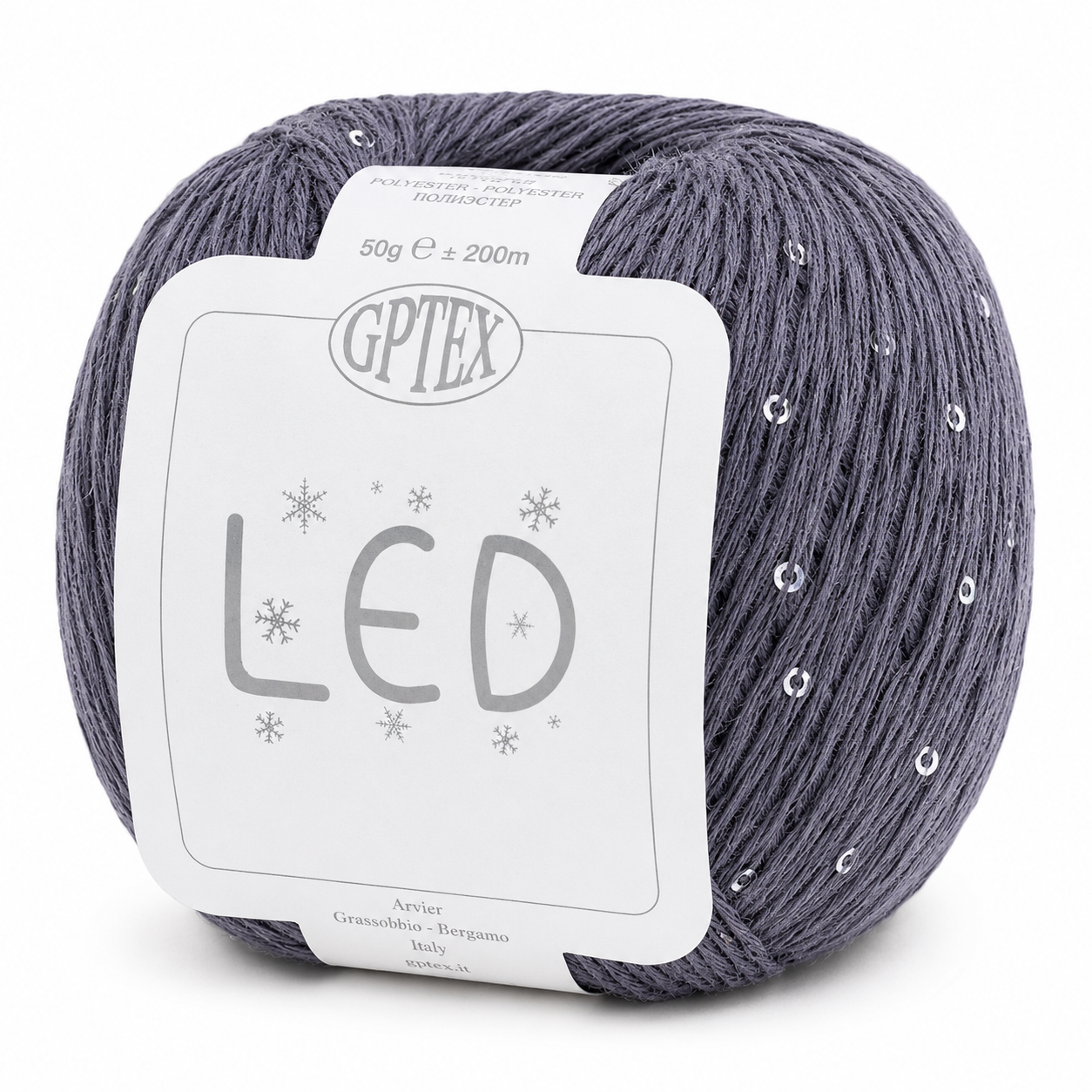 Cotone LED - GPTEX - Colore: 75 - GRIGIO SCURO - by LacariaRicami.Store