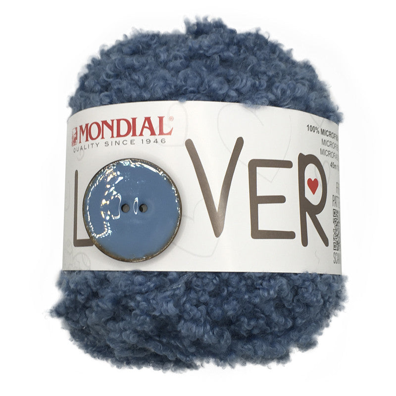 Pelliccia LOVER - MONDIAL - 528 - AZZURRO DENIM - LacariaRicami.Store