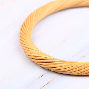 MANICO Tondo Intrecciato in Rattan 12,5 Cm - - LacariaRicami.Store