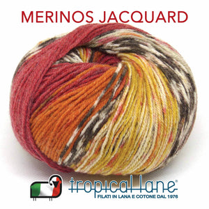 LANA Merinos Jacquard - Tropical Lane - - LacariaRicami.Store
