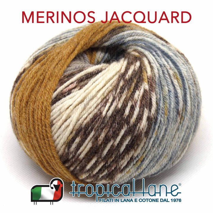 LANA Merinos Jacquard - Tropical Lane - - LacariaRicami.Store
