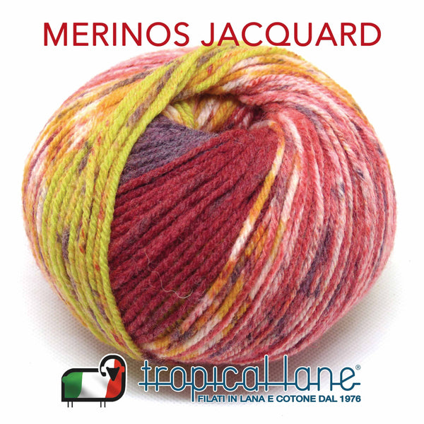 LANA Merinos Jacquard - Tropical Lane