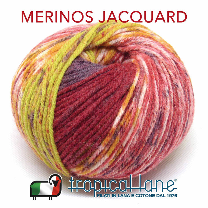 LANA Merinos Jacquard - Tropical Lane - - LacariaRicami.Store