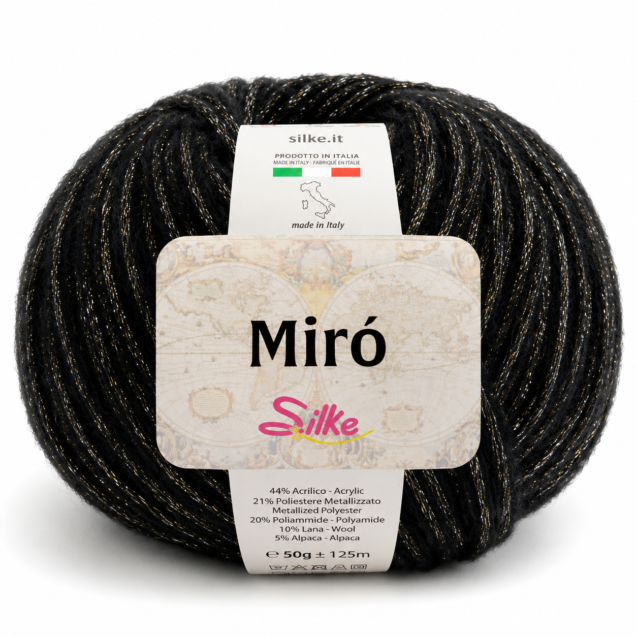 Lana MIRÒ - Silke - Colore: 0200 - NERO - by LacariaRicami.Store