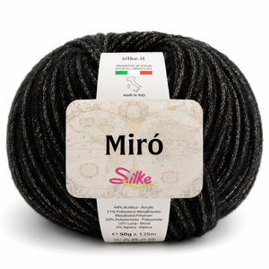 Lana MIRÒ - Silke - Colore: 0200 - NERO - by LacariaRicami.Store