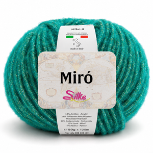 Lana MIRÒ - Silke - Colore: 0500 - VERDE - by LacariaRicami.Store
