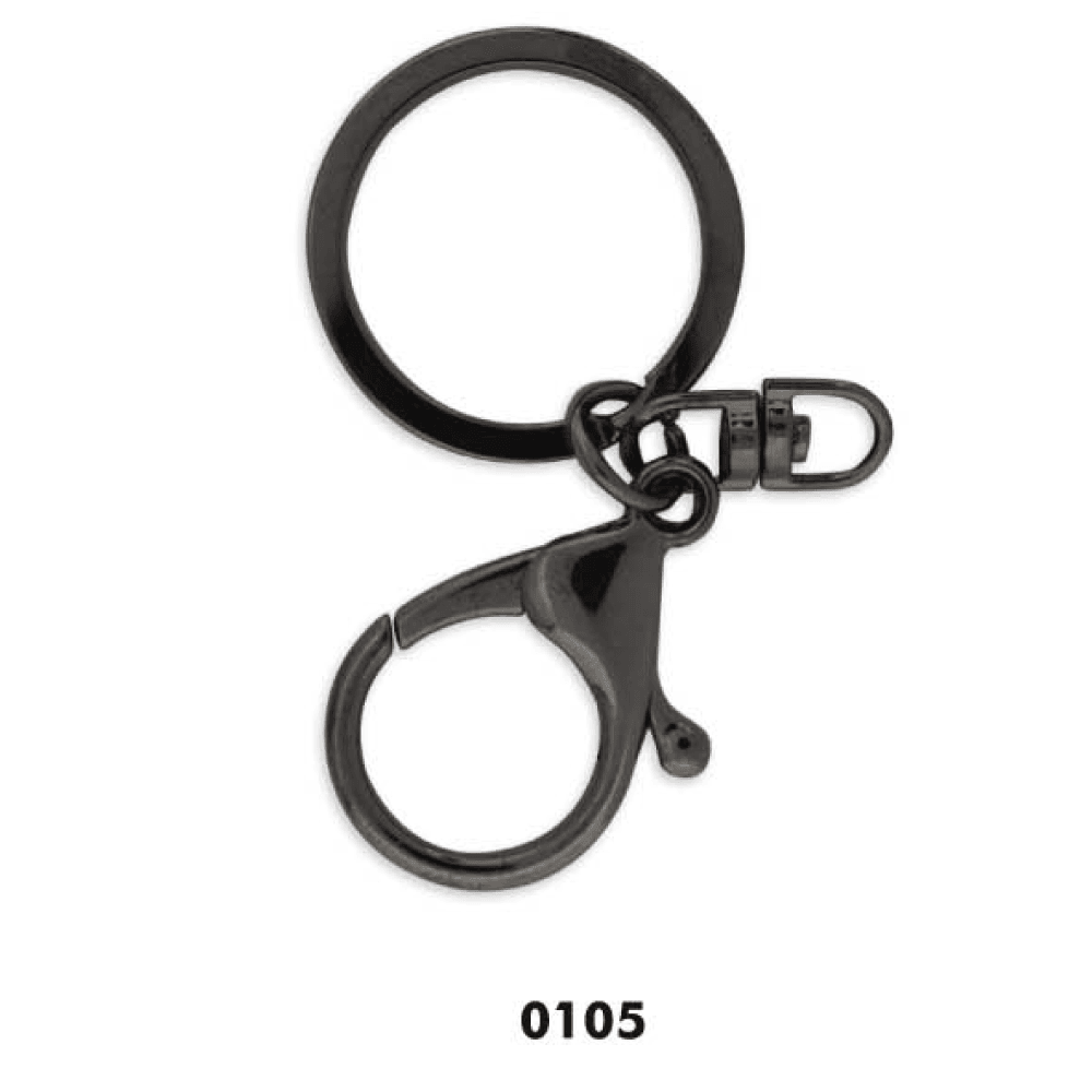 MOSCHETTONE Portachiavi Con Anello - - LacariaRicami.Store