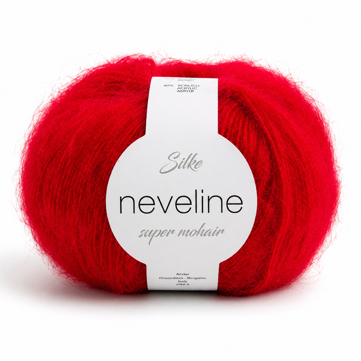 Lana NEVELINE - Silke - Colore: 050 - ROSSO - by LacariaRicami.Store