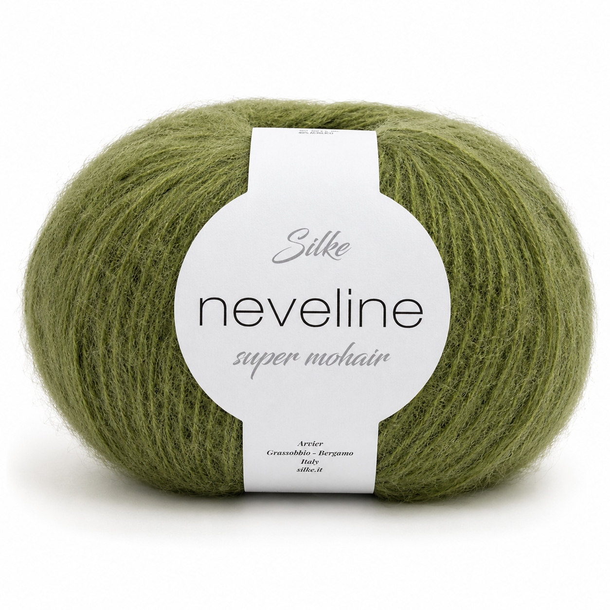 Lana NEVELINE - Silke - Colore: 758 - VERDE MILITARE - by LacariaRicami.Store