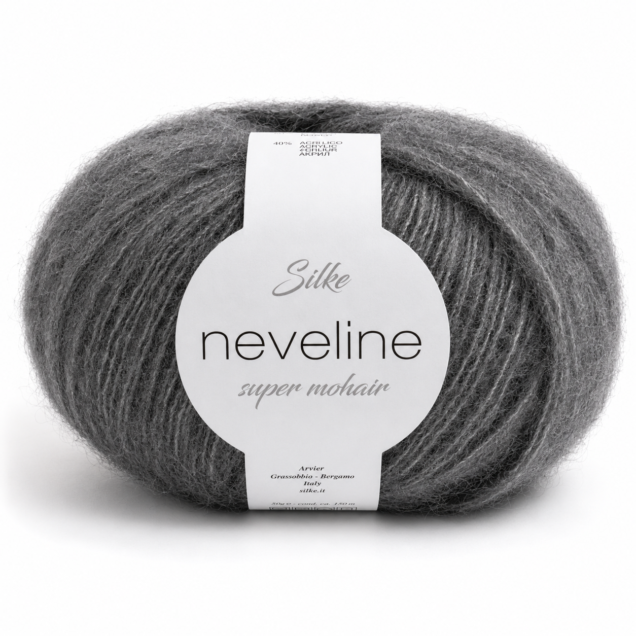 Lana NEVELINE - Silke - Colore: 843 - GRIGIO - by LacariaRicami.Store