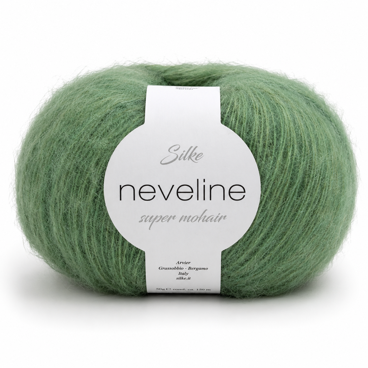 Lana NEVELINE - Silke - Colore: 9112 -VERDE SALVIA - by LacariaRicami.Store