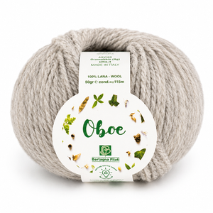 LANA Oboe - Bertagna Filati - Colore: 213 - GRIGIO CHIARO - by LacariaRicami.Store