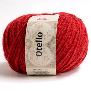 Lana Otello - Silke - Colore: 82 - ROSSO - by LacariaRicami.Store