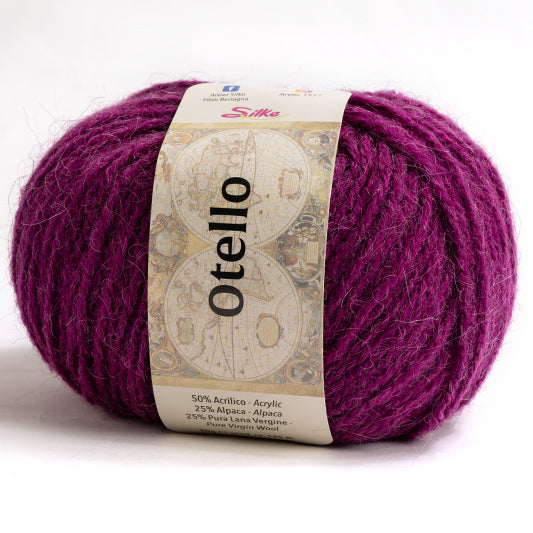 Lana Otello - Silke - Colore: 93 - MAGENTA - by LacariaRicami.Store