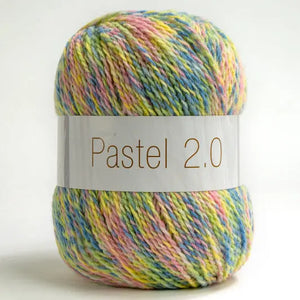 Lana Pastel 2.0 - Silke - Colore: 20 - GIALLO VERDE MULTICOLOR - by LacariaRicami.Store