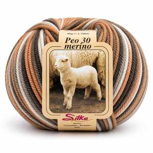 Lana BABY PEO 30 Merino COLOR - Silke - Colore: 149 - CARAMELLO SFUMATO - by LacariaRicami.Store