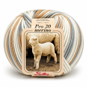 Lana BABY PEO 30 Merino COLOR - Silke - Colore: 155 - BEIGE SFUMATO - by LacariaRicami.Store