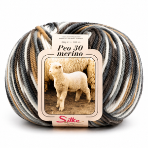 Lana BABY PEO 30 Merino COLOR - Silke - Colore: 178 - CAFFÉ-LATTE SFUMATO - by LacariaRicami.Store