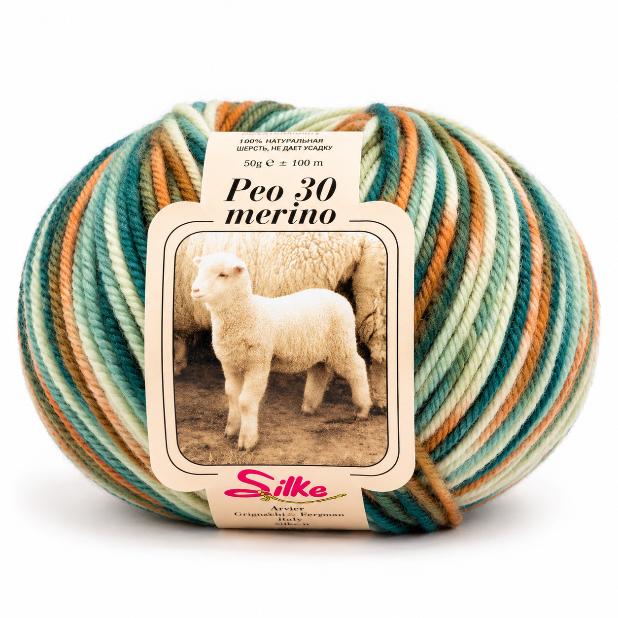 Lana BABY PEO 30 Merino COLOR - Silke - Colore: 181 - MIX COLOR SFUMATO - by LacariaRicami.Store
