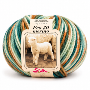 Lana BABY PEO 30 Merino COLOR - Silke - Colore: 181 - MIX COLOR SFUMATO - by LacariaRicami.Store