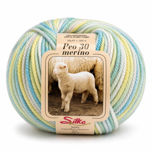 Lana BABY PEO 30 Merino COLOR - Silke - Colore: 405 - MULTICOLOR SFUMATO - by LacariaRicami.Store
