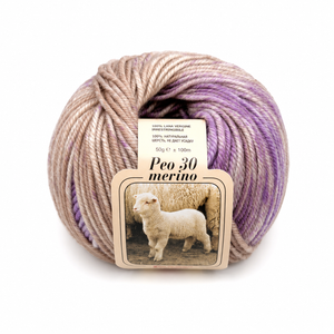 Lana PEO DELAVE’ - Silke - Colore: 06 - NERO VIOLA NERO MARRONE - by LacariaRicami.Store