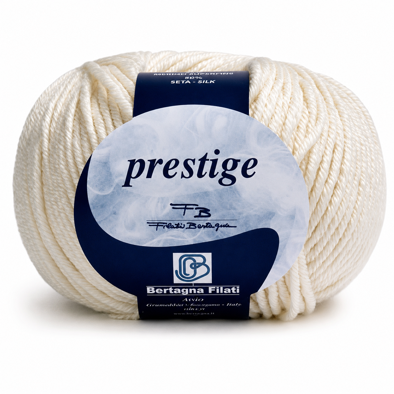 LANA Prestige - Bertagna Filati - Colore: 01 - PANNA - by LacariaRicami.Store