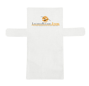 Rete Sagomata pochette rettangolare 36x40 cm - - LacariaRicami.Store
