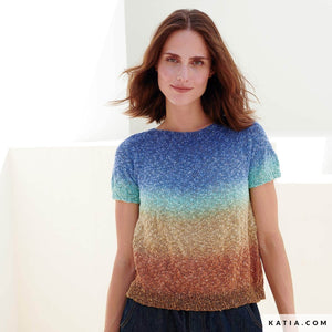 Cotone-Lino-Viscosa POLYNESIA GRADIENT - Katia - - LacariaRicami.Store