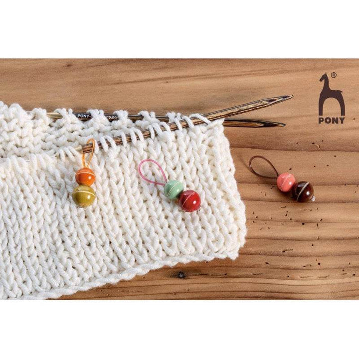 Marcatori ad anello in legno naturale - Pony - - LacariaRicami.Store