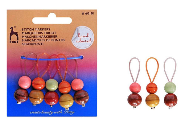 Marcatori ad anello in legno naturale - Pony - - LacariaRicami.Store