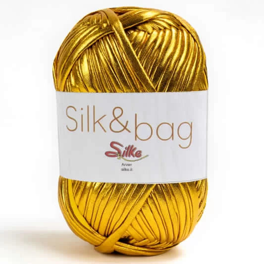 Palla di filo di seta dorato per Fettuccia SILK&BAG Silke